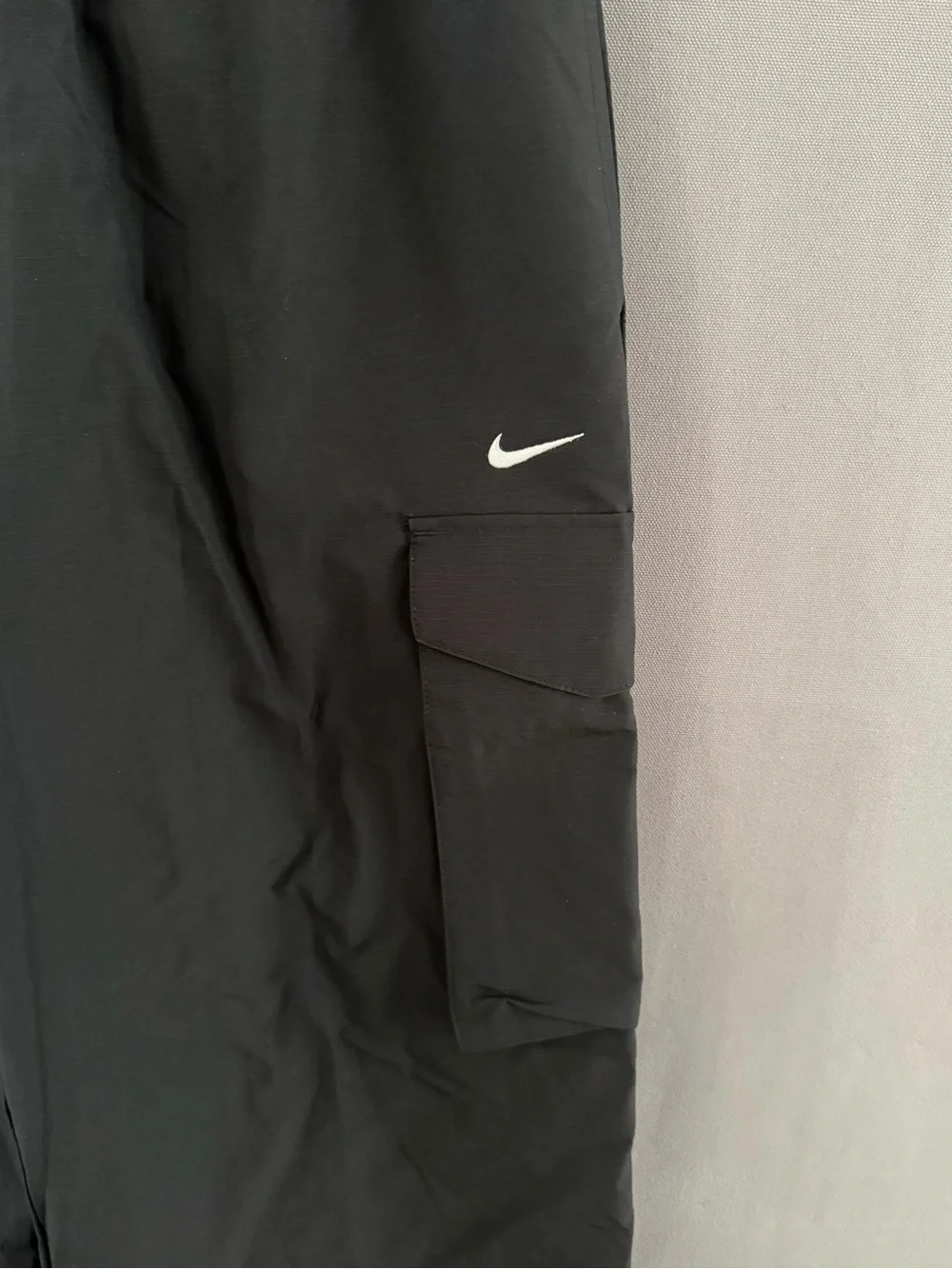 Nike Black Women's Cargo Track Pants with Swoosh